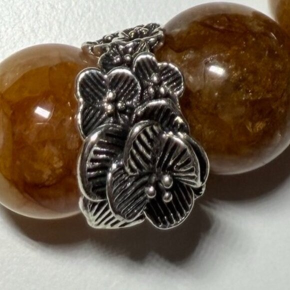 Tiger Eye × Golden Rutilated Quartz Bracelet - Picture 2 of 14